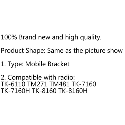 1Pc Mount Mobile Bracket for Kenwood TM271 TM481 TK7160 TK7160H/8160 Radio