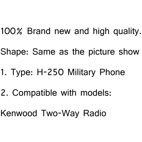 1Pc Element H-250 Military Phone Z-TAC Headset Adaptor PTT For Kenwood Radio