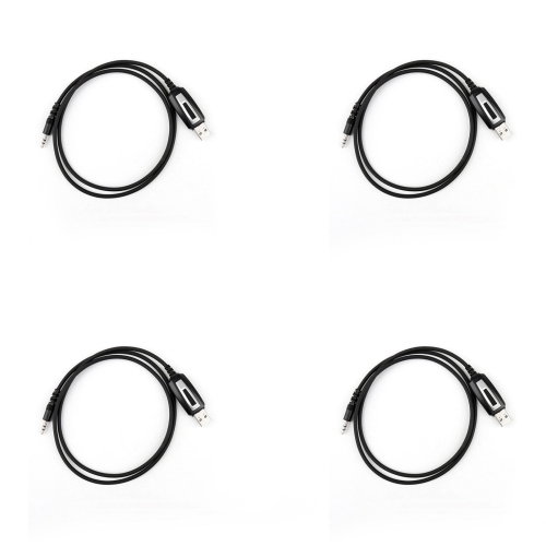 4 Set USB Programming Cable For TYT TH-9000D Car Ham Radio Transceiver With CD