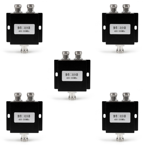 5Pcs UHF 2 Way Antenna Power Splitter 400-500MHZ Radio Repeater Power Diveder