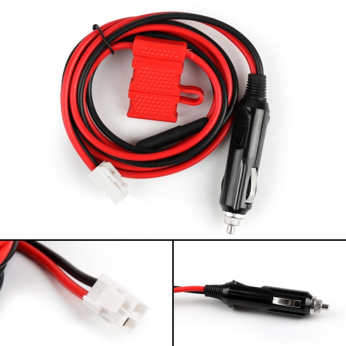 5Pcs 12V DC Power Cable Cord Cigarette Lighter For Hytera MD780 MD650 Radio 1.5m