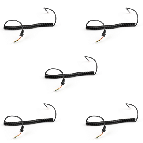 5Pcs RJ45 6PIN Speaker Mic Cable Line Cord For Yaesu MH48A FT-8800 FT-1802 Radio