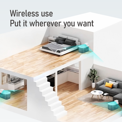 DOGNESS 3L Wireless Cat Water Fountain, Upgrade Ultra Filtration Pet Fountain 5000mAh Rechargeable Battery Operated Automatic Dog Water Dispenser