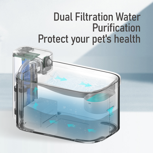 DOGNESS 3L Wireless Cat Water Fountain, Upgrade Ultra Filtration Pet Fountain 5000mAh Rechargeable Battery Operated Automatic Dog Water Dispenser