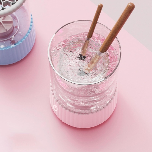 Electric Makeup Brush Cleaner Machine,USB Make Up Brush Washer & Dryer,Portable Automatic Cosmetic Brush Cleaner Tool Clean & Dry for Women Girls,Blue