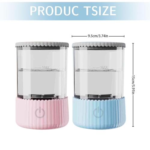 Electric Makeup Brush Cleaner Machine,USB Make Up Brush Washer & Dryer,Portable Automatic Cosmetic Brush Cleaner Tool Clean & Dry for Women Girls,Blue