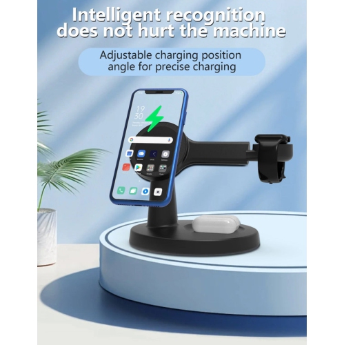 3 In 1 Magnetic Wireless Charger Stand For Magsafe iPhone 16 15 14 13 Pro Max Apple Watch 9 8 AirPods Pro Fast Charging Station