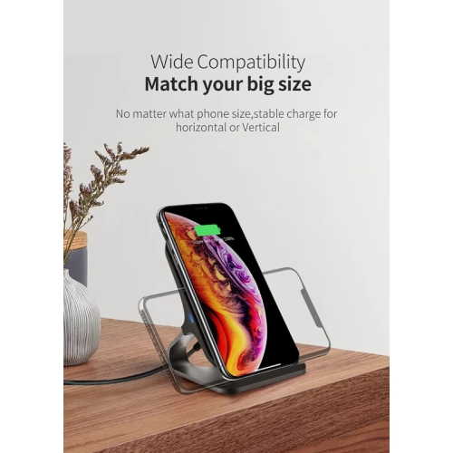 2 in 1 15W Wireless Charger and Car Holder Qi Quick Charge for iPhone 12 13 Android Wireless Charger Stand