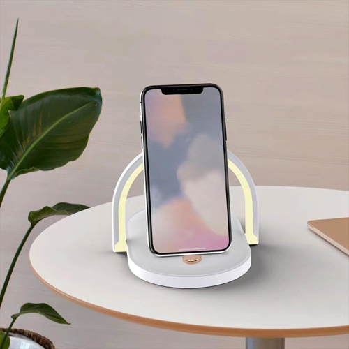 Bedside Lamp with Wireless Charger, 3 in 1 Touch Lamp, Phone Holder, Dimmable Wireless Charging Lamp, 3 Color Modes Touch Control LED Night Light
