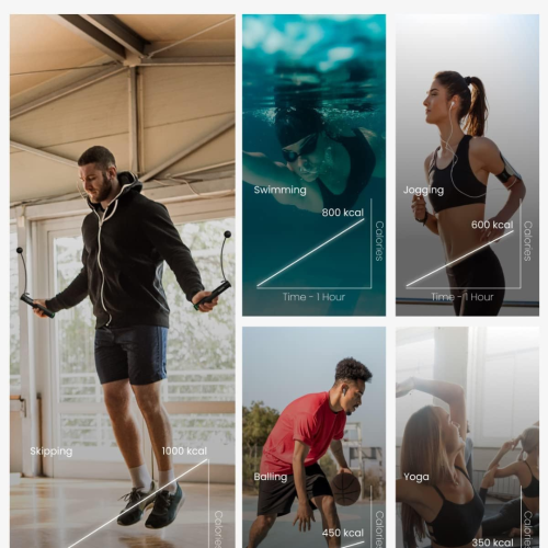 RENPHO Smart Jump Rope, Cordless Jump Rope, High-Speed Jump Rope with Counter, Fitness Skipping Rope with APP Data Analysis, Workout Jump Ropes for