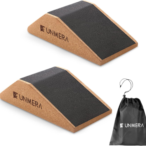 UNMERA Squat Wedge Block 2PCS Non Slip Professional Squat Ramp,Squat Platform for Heel Elevated Squats and Calf Raises