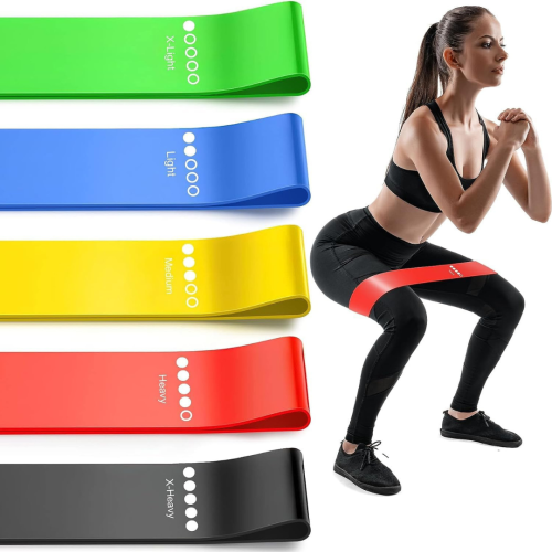 Exercise Bands - Resistance Bands for Exercise, Workout Bands with 5 Different Resistance Levels, Elastic Bands for Exercise Training, Exercise Band