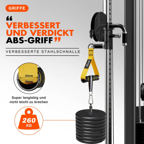 HPYGN Exercise Handles, Replacement Fitness Equipment for Pilates,Yoga,Strength Trainer, Heavy Duty Comfortable Cable Handle Compatible with High