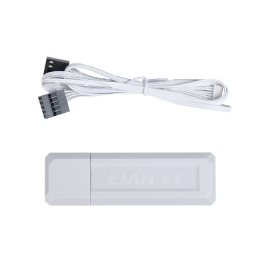 Manette sans fil 2,4&nbsp;GHz RF-T-W de Lian-Li pour accessoires – Blanc Détail