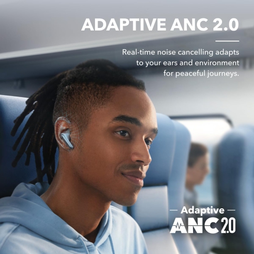 soundcore by Anker Liberty 4 NC Wireless Noise Cancelling Earbuds, 98.5% Noise Reduction, Adaptive Noise Cancelling to Ears and Environment, Hi-Res