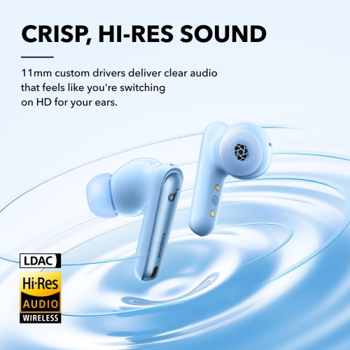 soundcore by Anker Liberty 4 NC Wireless Noise Cancelling Earbuds, 98.5% Noise Reduction, Adaptive Noise Cancelling to Ears and Environment, Hi-Res