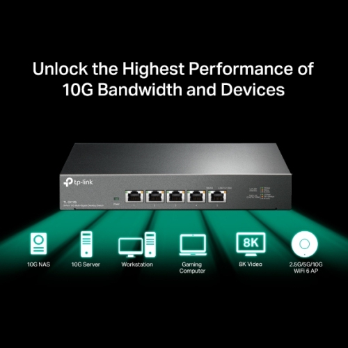 TP-Link TL-SX105 10G Multi-Gigabit Unmanaged Switch