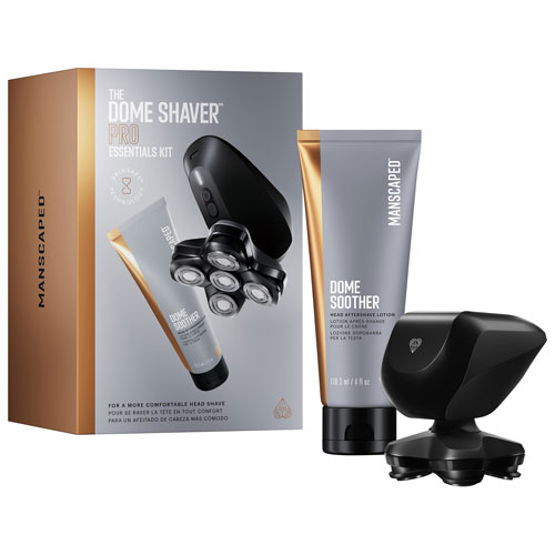 Trousse d'accessoires essentiels avec rasoir sans fil pour la tête Dome Shaver Pro de Manscaped