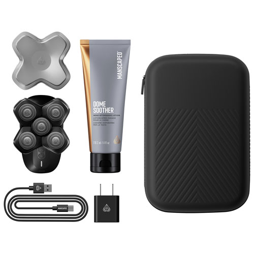 Trousse d'accessoires essentiels avec rasoir sans fil pour la tête Dome Shaver Pro de Manscaped