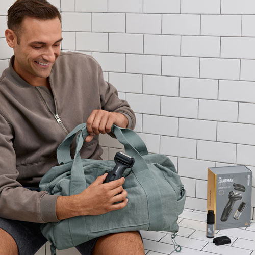 Trousse d'accessoires essentiels avec rasoir sans fil pour le visage Chairman Plus de Manscaped