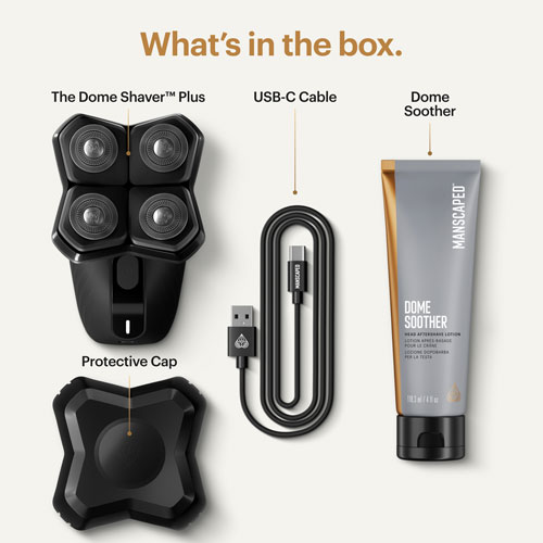 Manscaped Dome Shaver Plus Cordless Scalp & Bald Head Shaver Essentials Kit