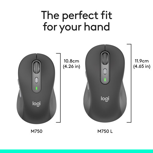 Logitech Signature Plus M750 Bluetooth Optical Mouse - Graphite