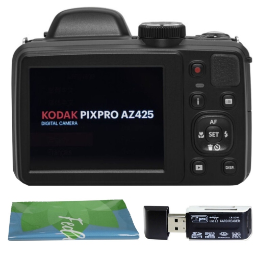 Kodak PIXPRO AZ425 Astro Zoom 20MP Full HD Digital Camera Bundled with SanDisk 64GB Memory Card and Camera Bag. Get a Free SD Card Reader and Custom