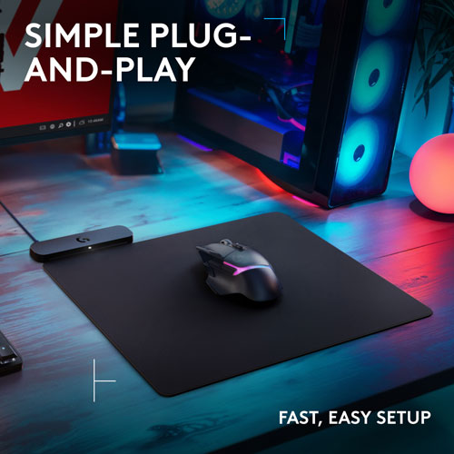 Tapis de souris de jeu G POWERPLAY 2 de Logitech avec recharge sans fil