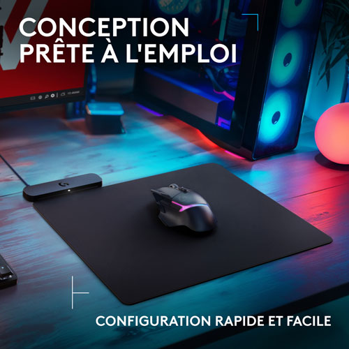 Tapis de souris de jeu G POWERPLAY 2 de Logitech avec recharge sans fil