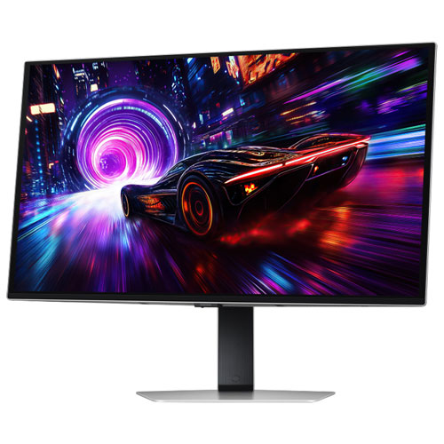 Moniteur de jeu DELO Ultra HD 4K 240 Hz 0,03 ms GTG FreeSync 27 po Odyssey de Samsung - Argenté