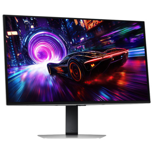 Moniteur de jeu DELO Ultra HD 4K 240 Hz 0,03 ms GTG FreeSync 27 po Odyssey de Samsung - Argenté