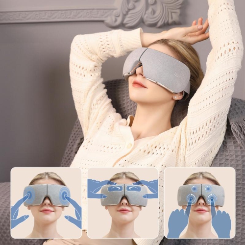 Breo EM005 Temple and Eye Massager with Heat Best Eye Massager for Migraines Headaches Dry Eyes Rechargeable Portable Eye Massager for Relaxation
