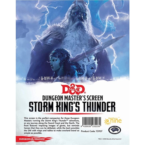 Dungeons and Dragons Dungeon Master's Screen Storm King's Thunder New