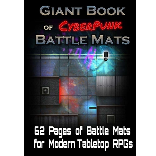 GIANT BOOK OF CYBERPUNK BATTLE MATS NEW