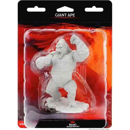 WizKids Dungeons & Dragons: Nolzur’s Marvelous Unpainted Miniatures - Giant Ape [Board Game Accessory]