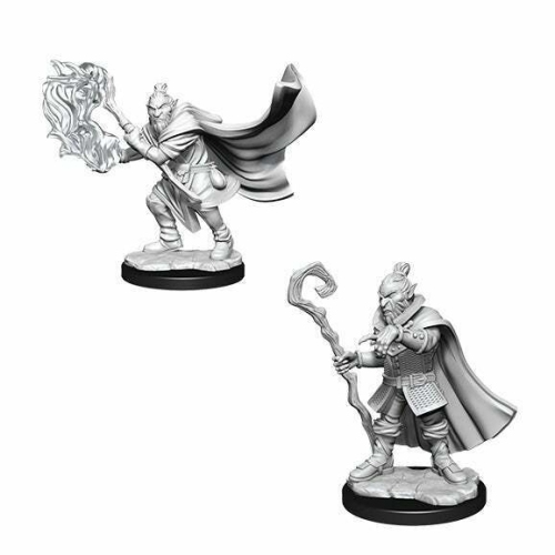 Critical Role Unpainted Miniatures Wave 1: Hobgoblin Wizard and Druid Male New