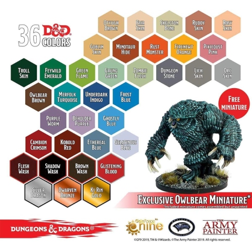 Dungeons And Dragons Monsters Paint Set New