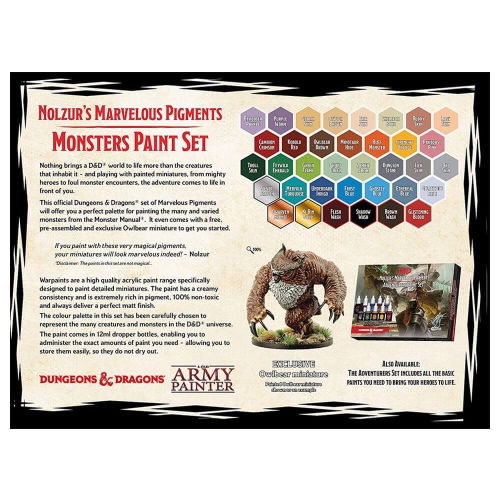 Dungeons And Dragons Monsters Paint Set New