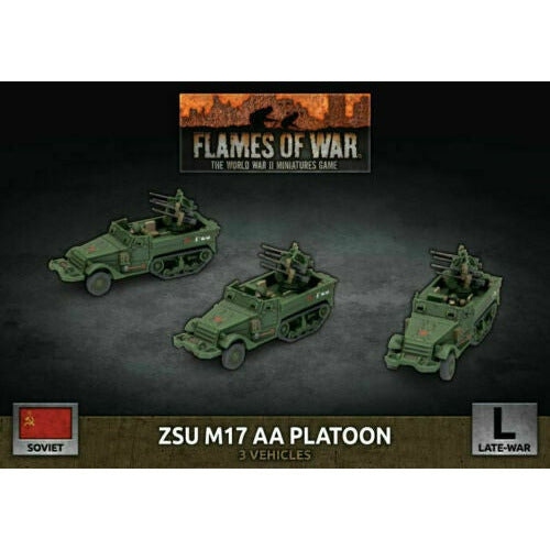 BATTLEFRONT  Flames Of War Soviet Zsu M17 Anti-Aircraft Platoon (X3 Plastic) New
