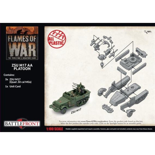 Flames of War Soviet ZSU M17 Anti-Aircraft Platoon New