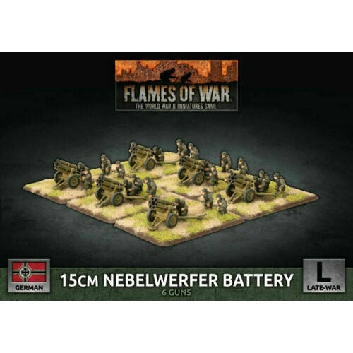 BATTLEFRONT  Flames Of War German 15Cm Rocket Launcher Battery (X6 Plastic) New