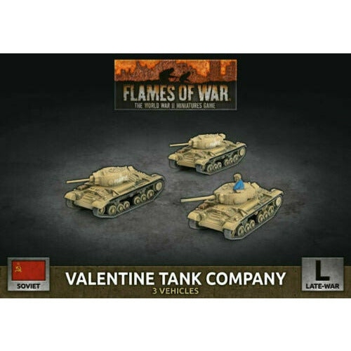 BATTLEFRONT  Flames Of War Soviet Valentine Tank Company New