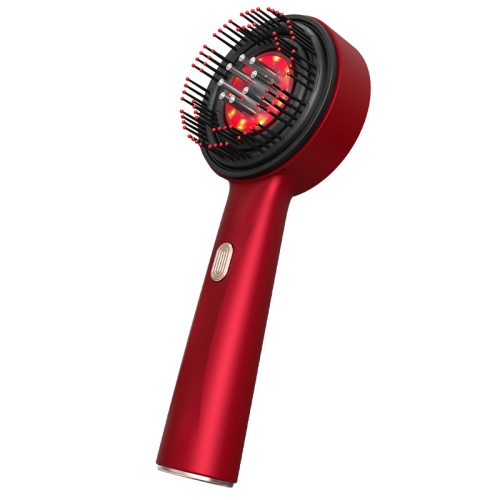 MYACUC  Light Hair Care Massage Comb Hair Growth Comb Ems Electric Scalp Massage Brush Heated Head Massage Comb- In Red