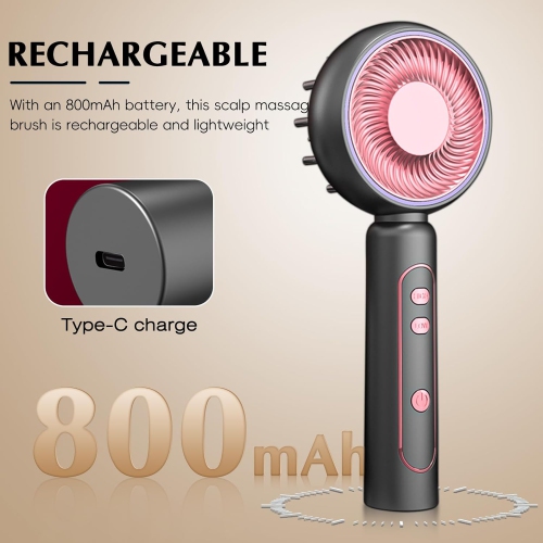 Peigne de massage électrique pour la croissance des cheveux Anti-Perte Cheveux Peigne de thérapie infrarouge Peigne de soins capillaires Red Light