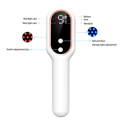 Laser infrarouge Peigne de croissance des cheveux Blue Light Therapy Anti Hair Loss Peb Electric Scalp Massager Brosse de massage peigne