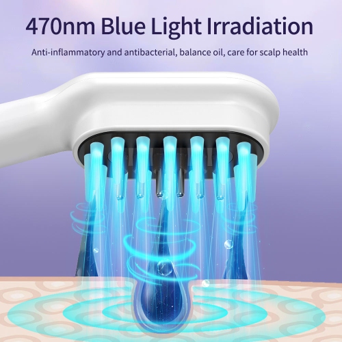 Laser infrarouge Peigne de croissance des cheveux Blue Light Therapy Anti Hair Loss Peb Electric Scalp Massager Brosse de massage peigne