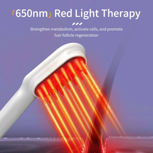 Laser infrarouge Peigne de croissance des cheveux Blue Light Therapy Anti Hair Loss Peb Electric Scalp Massager Brosse de massage peigne
