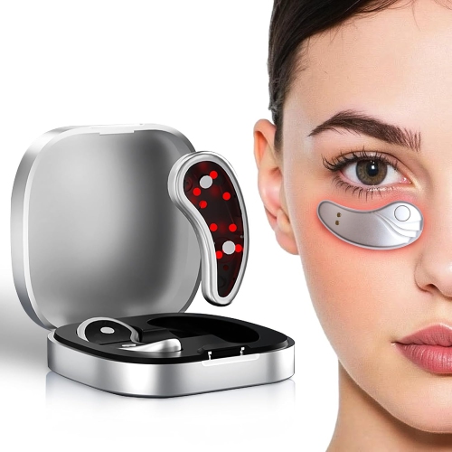Red Light Therapy Eyes Massager Under-Eye Patches,Portable Under-Eye Massager Patches for Eye Bags Dark Circles Wrinkles