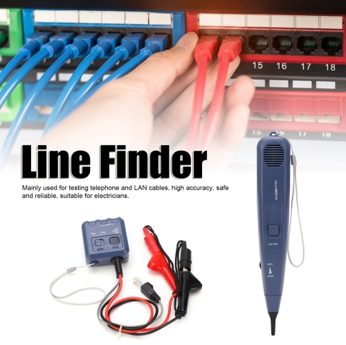 Network Cable Tester Handheld Telephone Line Finder Audio Generator Cable Detector Locator