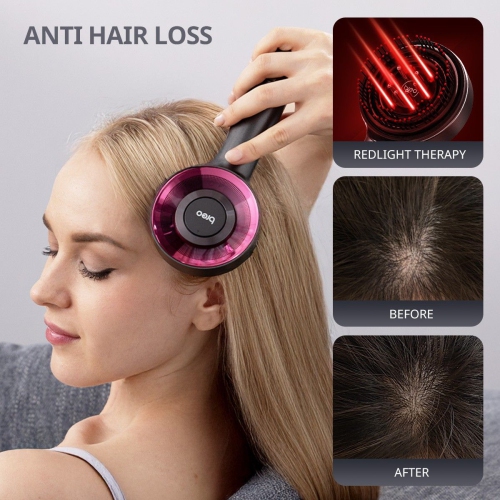 Image 1 de 10.. Breo Scalp3 Scalp Massager Comb Anti Hair Loss Scalp Massaging brush Hair Growth Care Scalp Hair Therapy Scalp Reduction Redlight Infrared Therapy